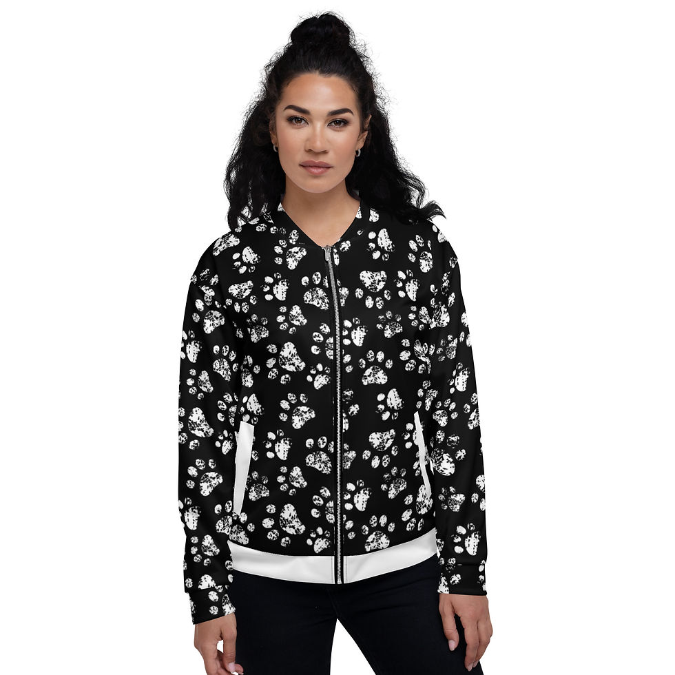 Thumbnail: Black Cat Unisex Zip-Up