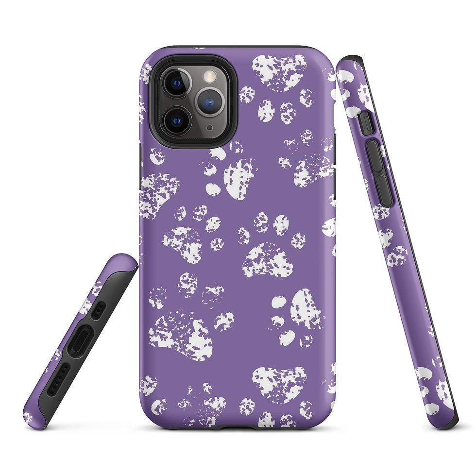 Thumbnail: Tough Paws Lavendar iPhone Case
