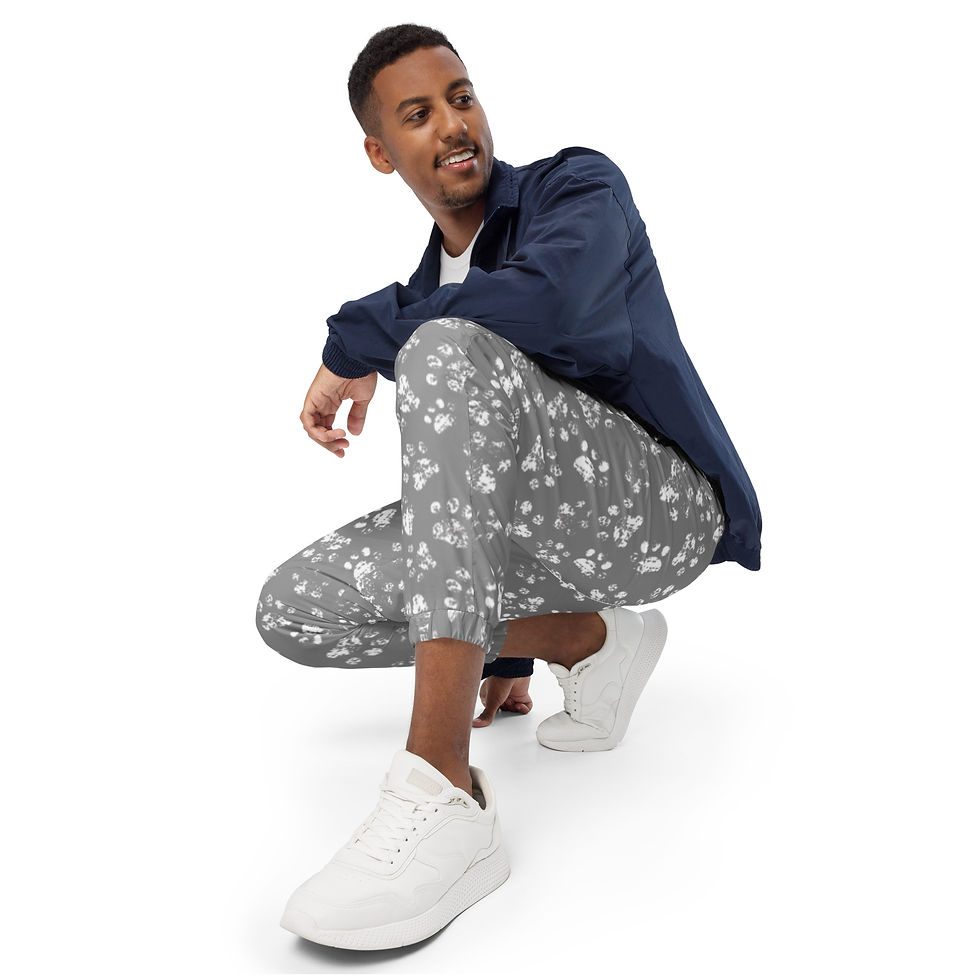 Thumbnail: Grey Paws Unisex Track Pants