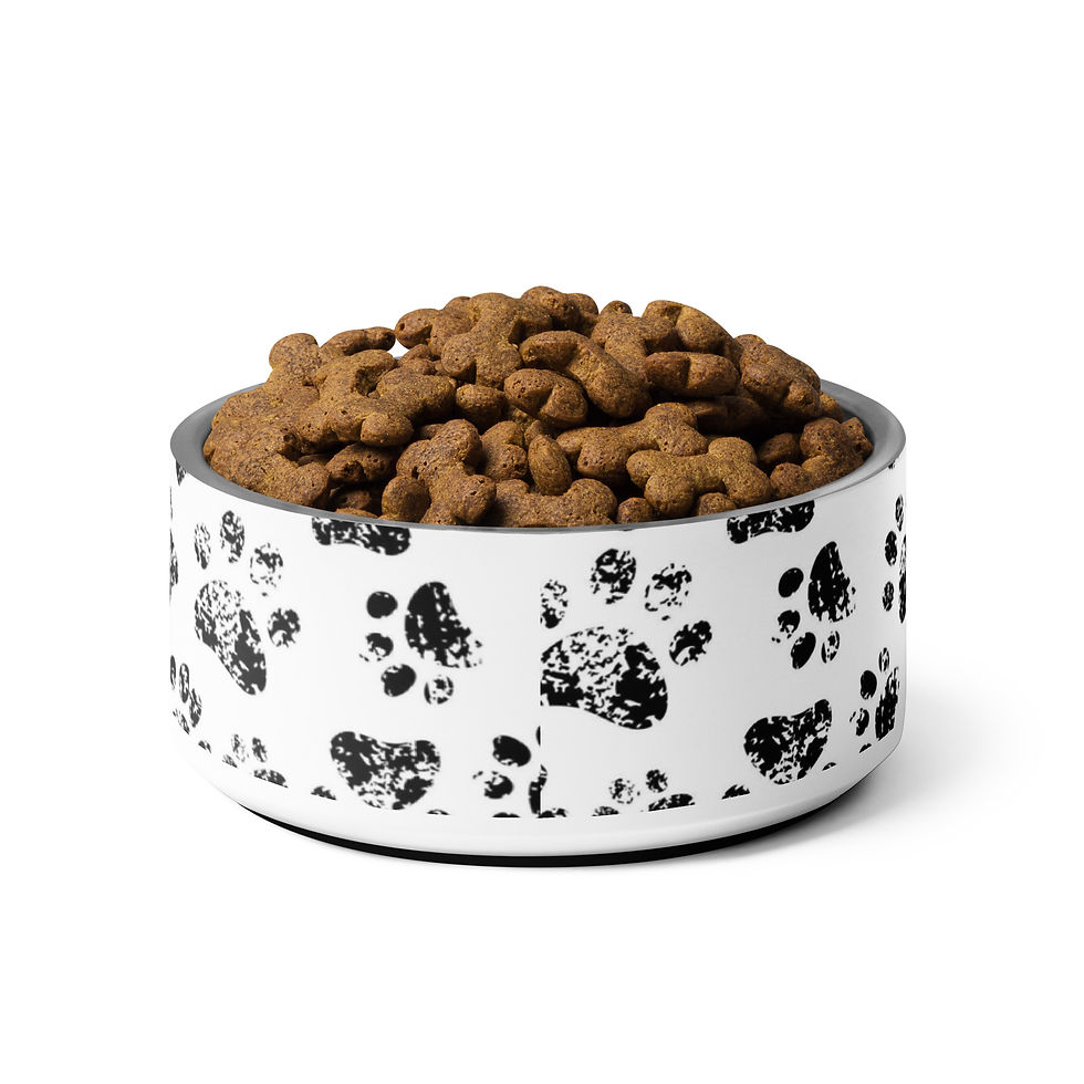 Thumbnail: Paw Print Pet Bowl