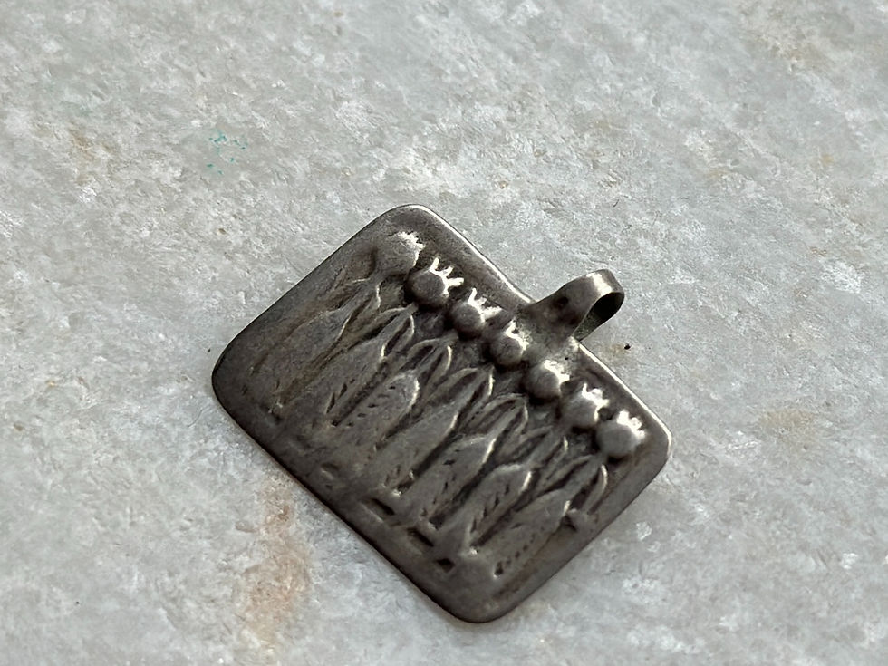 Gujarat Antique silver old tribal pendanttop ③