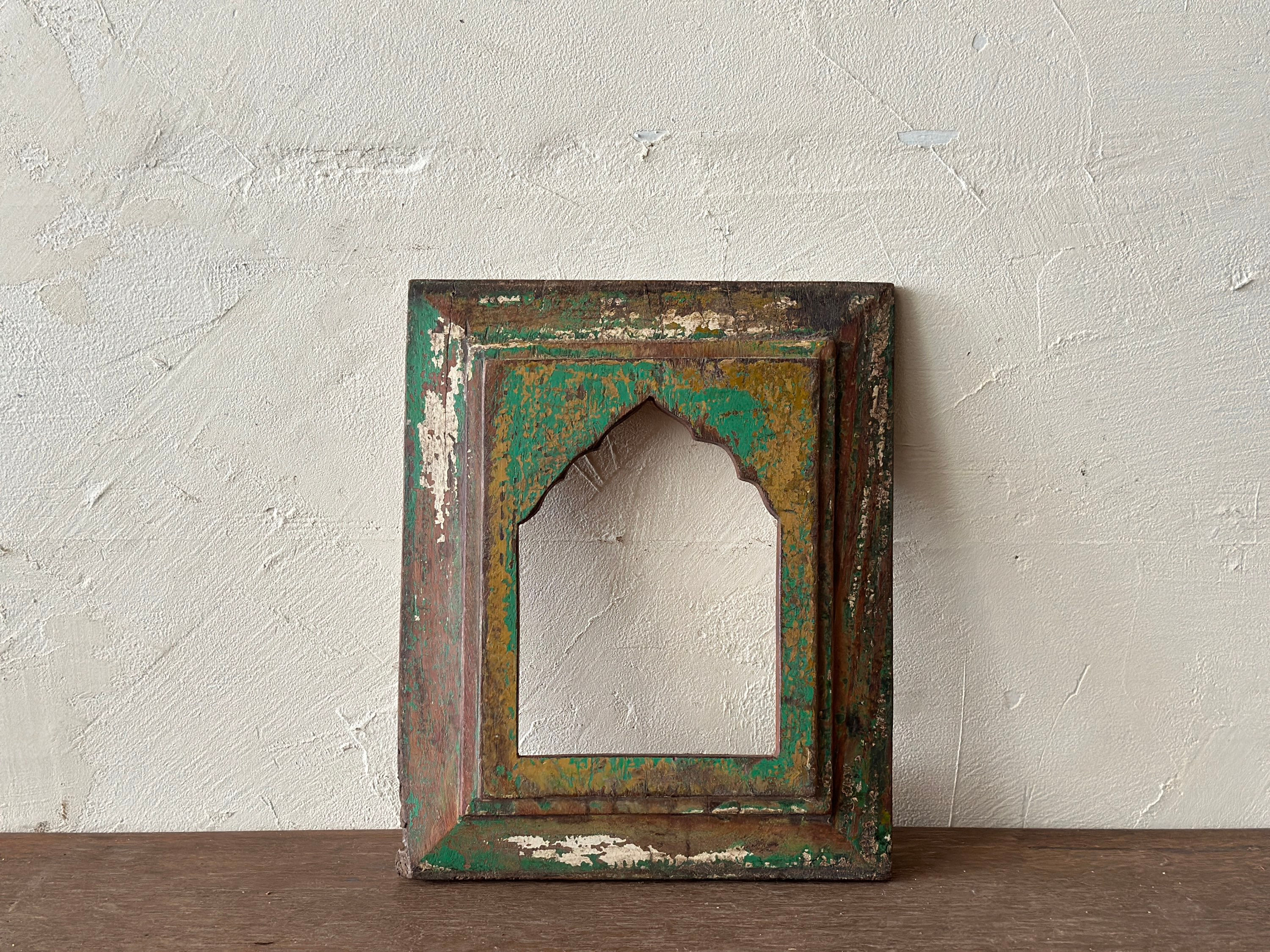 india vintage wooden flame ③