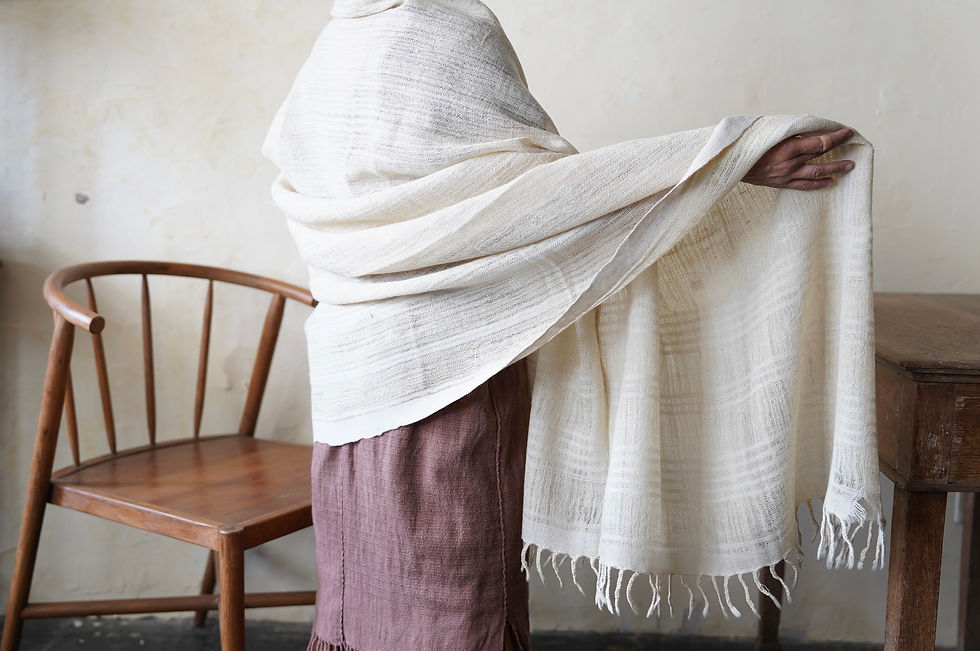 サムネイル： Turkish Nomadic Antique Hand-Spun Hand-Woven Wool Blanket