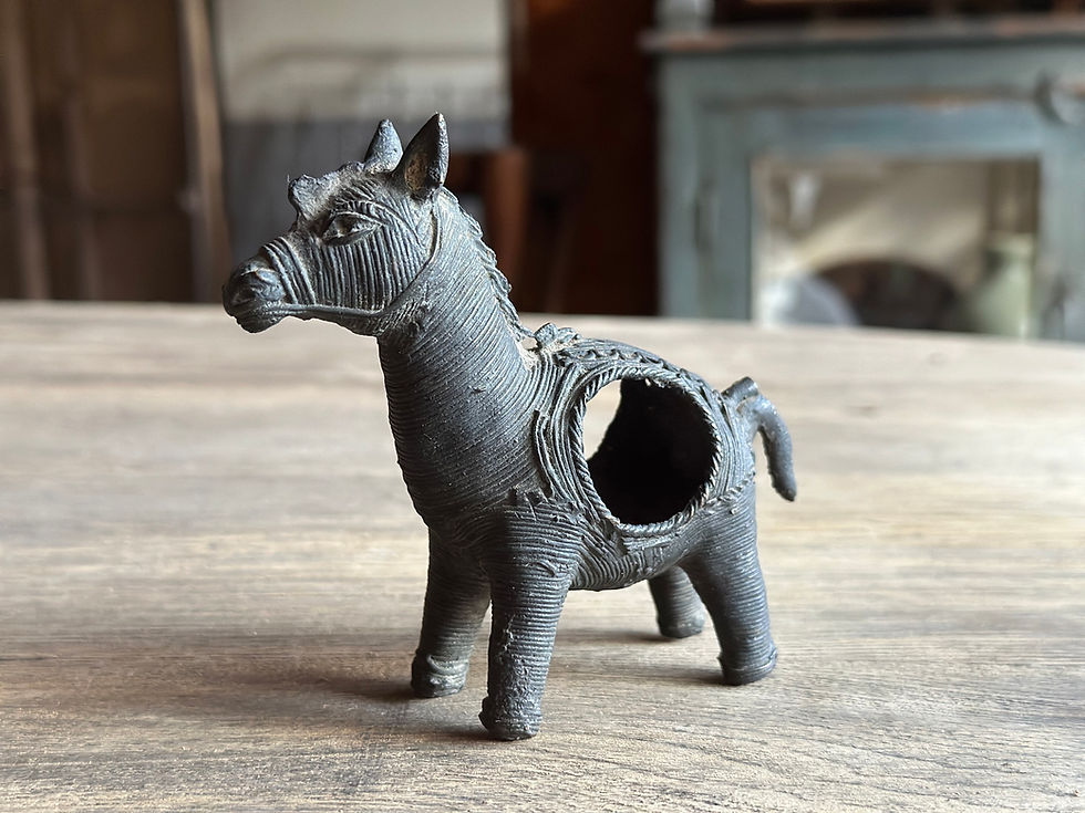 サムネイル： India old brass animal object 14