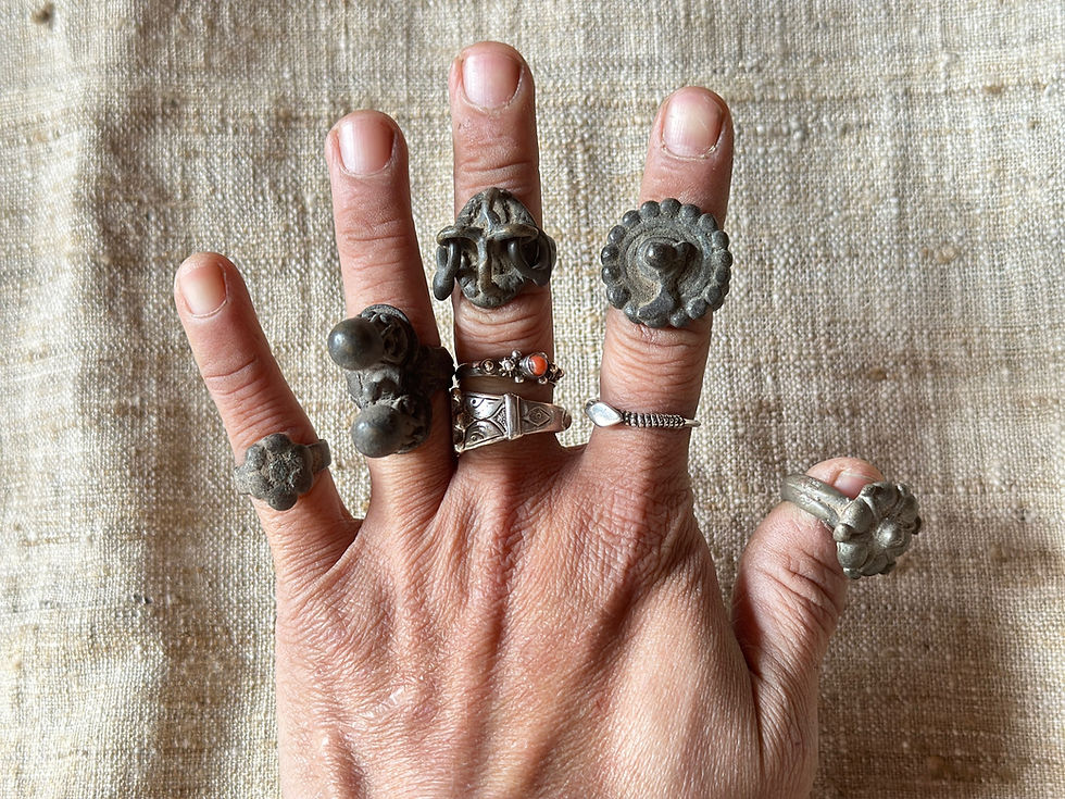 india antique tribe ring