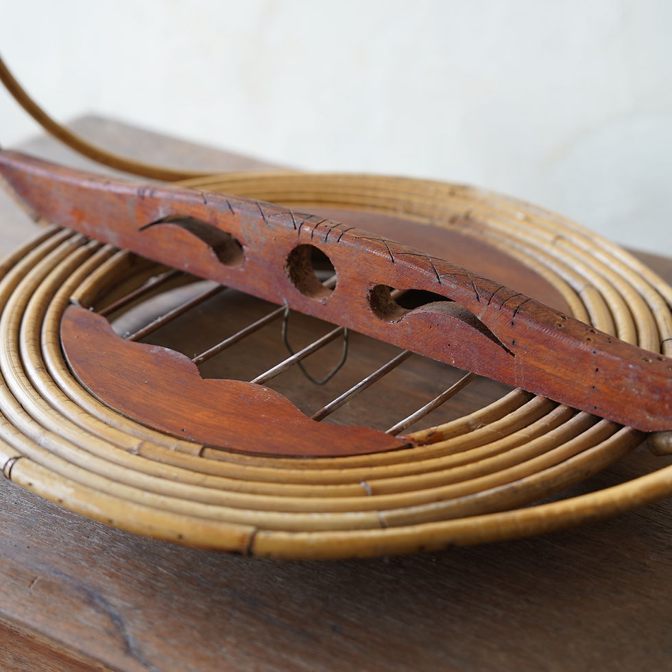 サムネイル： ベトナム ヴィンテージ バンブー鳥籠 ②