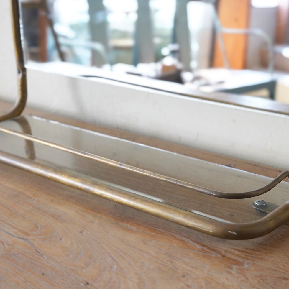 サムネイル： India   brass  framed mirror