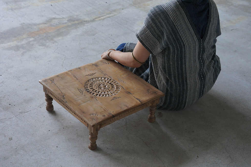 India tribal low tea table ②