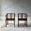 サムネイル： vietnum antique pair dining chairs set