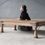 サムネイル： India antique teakwood low table