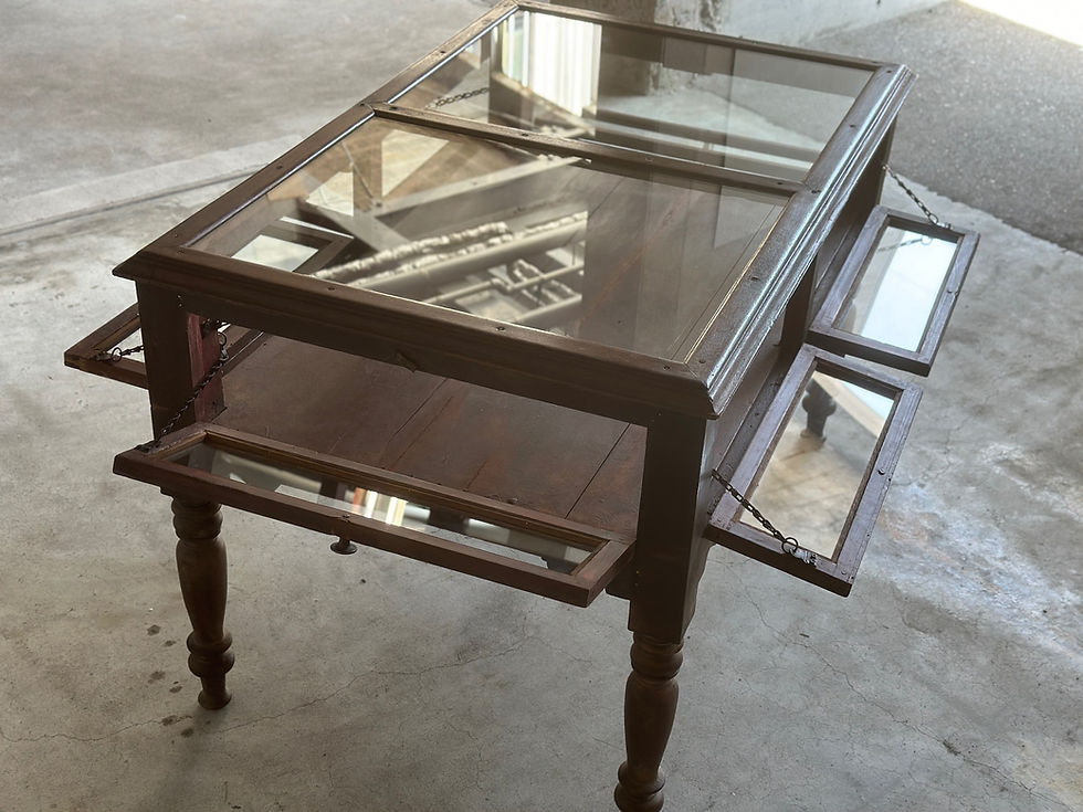 サムネイル： india antique teak wood showcase