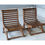 サムネイル： Antique Indian teak low chair set