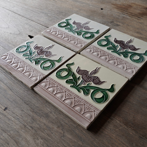 マジョリカタイル 4set | TABULE アジアのアンティーク家具