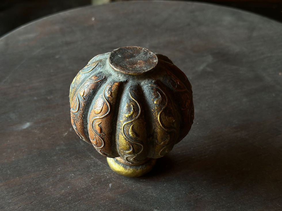 サムネイル： india antique brass pot
