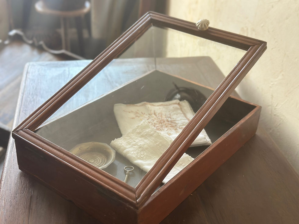 Japan antique table showcase