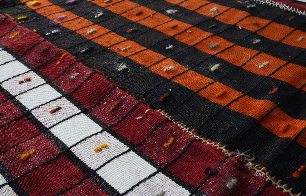 サムネイル： Turkish Nomad Vintage Kurdish Herki Tribewool kilim