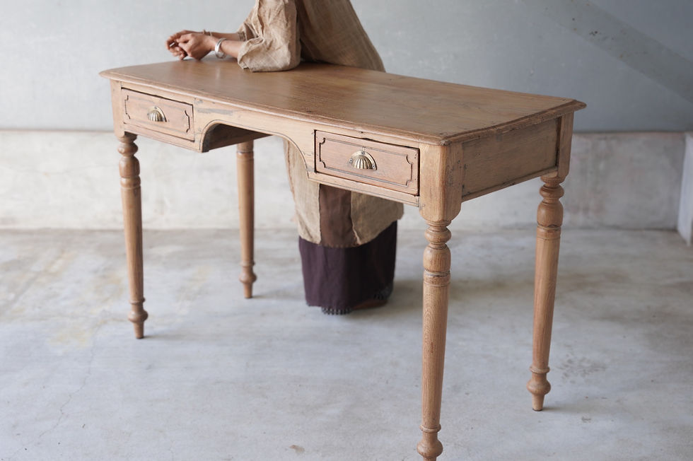 サムネイル： india antique teakwood dinig  table