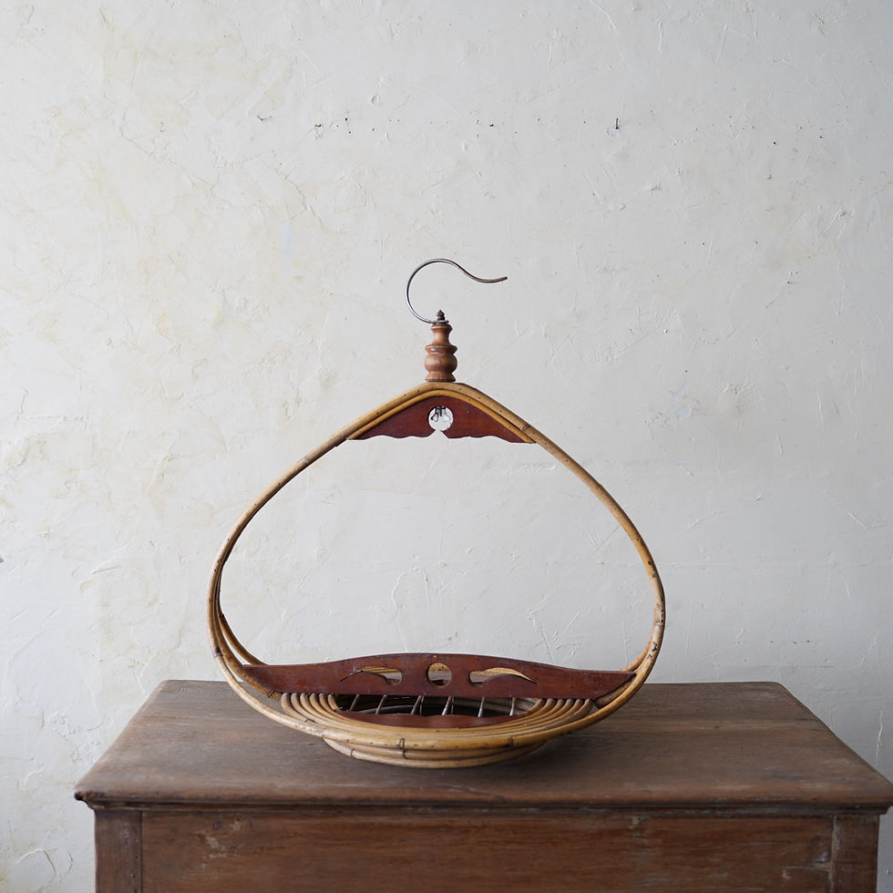 サムネイル： ベトナム ヴィンテージ バンブー鳥籠 ②