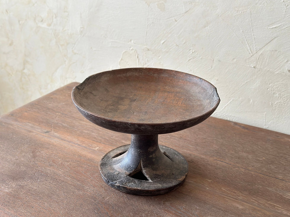 antique wooden High Cup ③