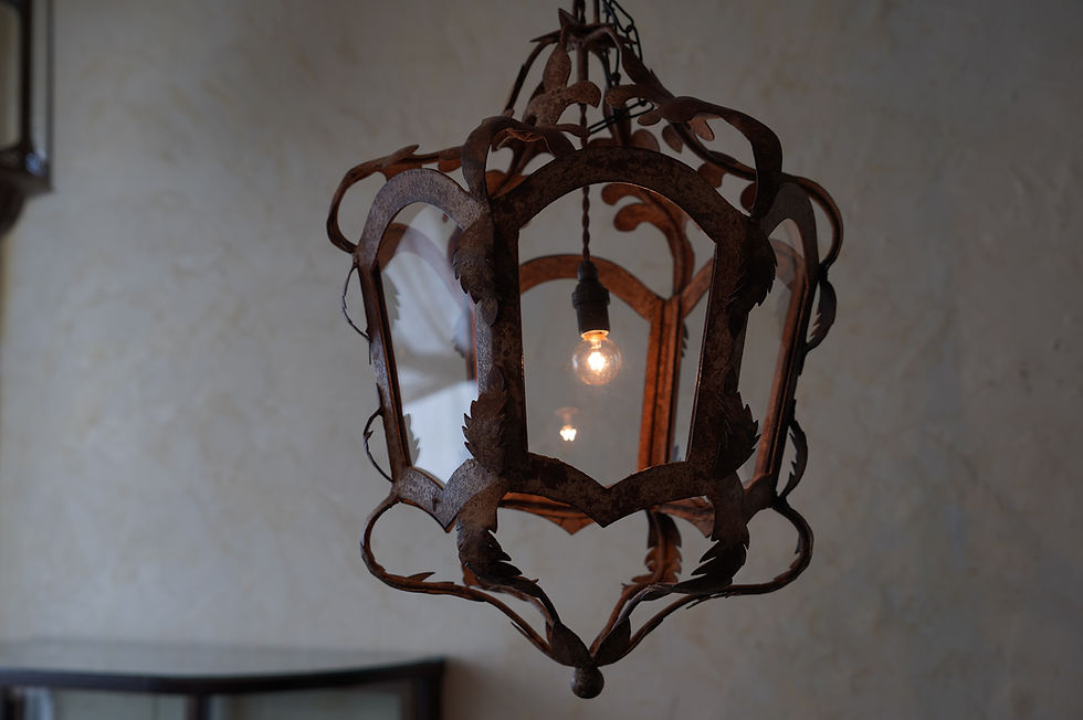 サムネイル： india vintage iron flame pendant light