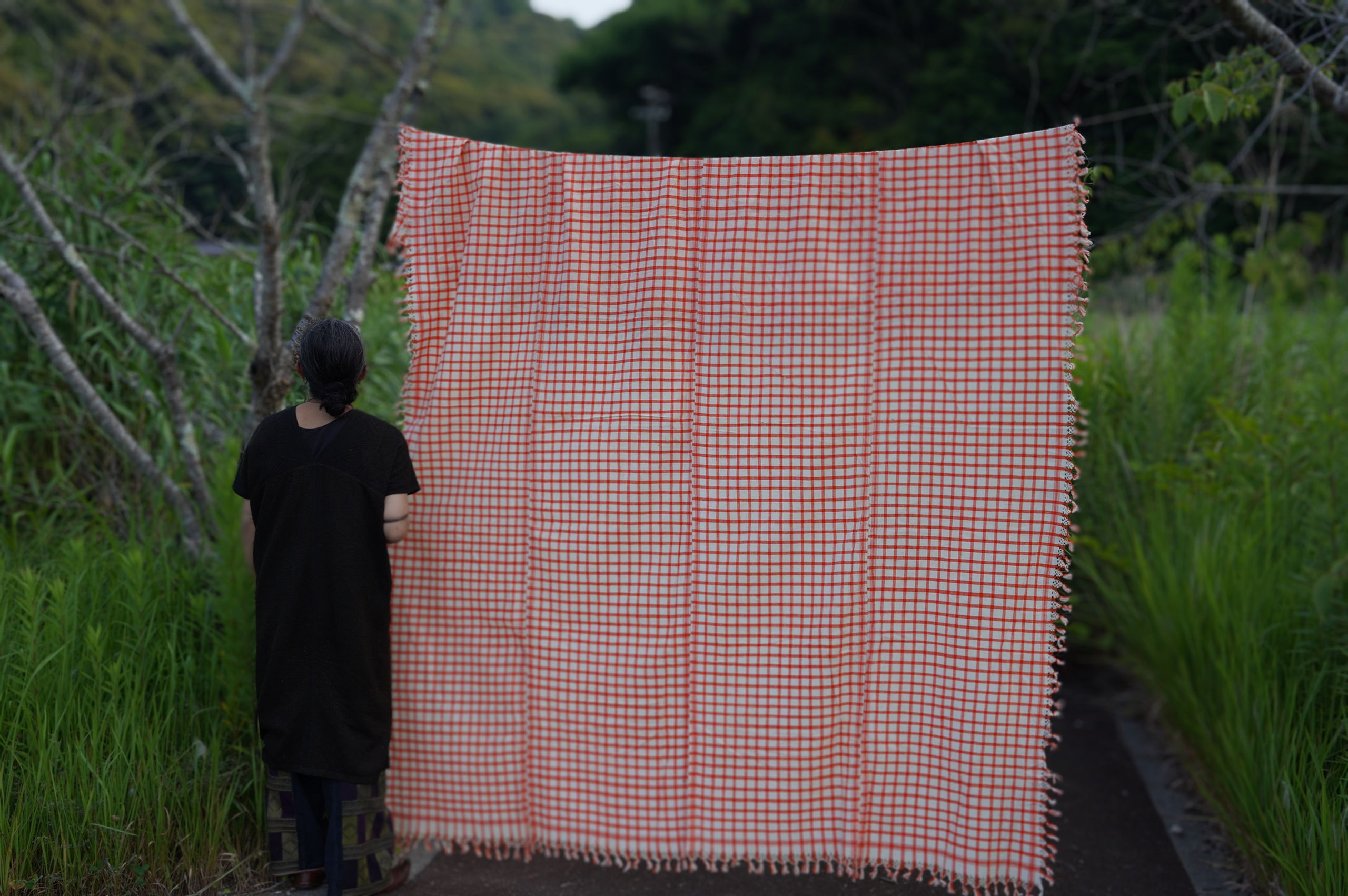 Turkish antique handwoven blanket