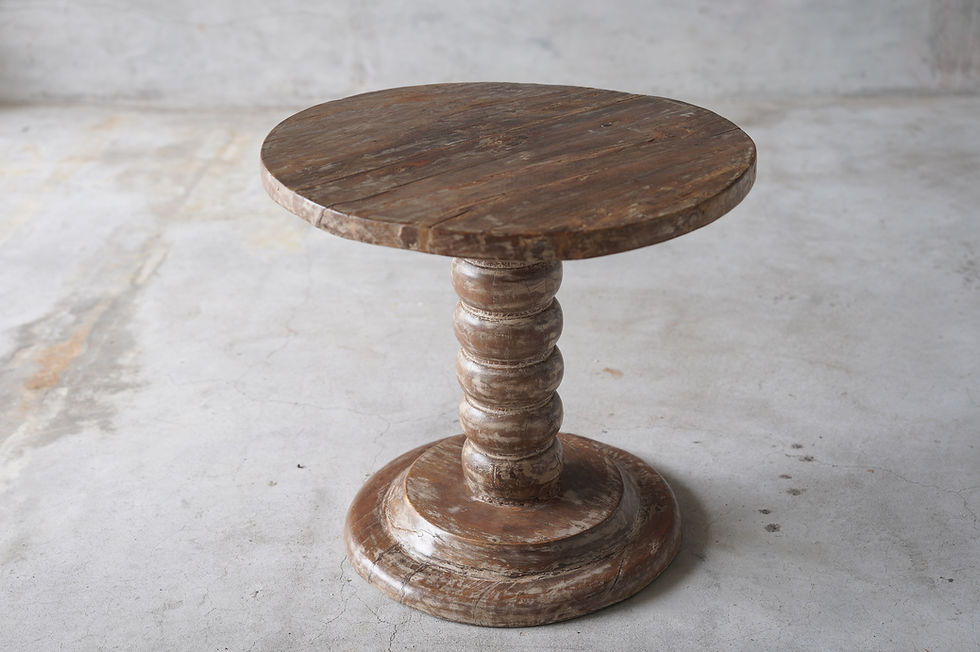 サムネイル： India vintage teakwood Side  table