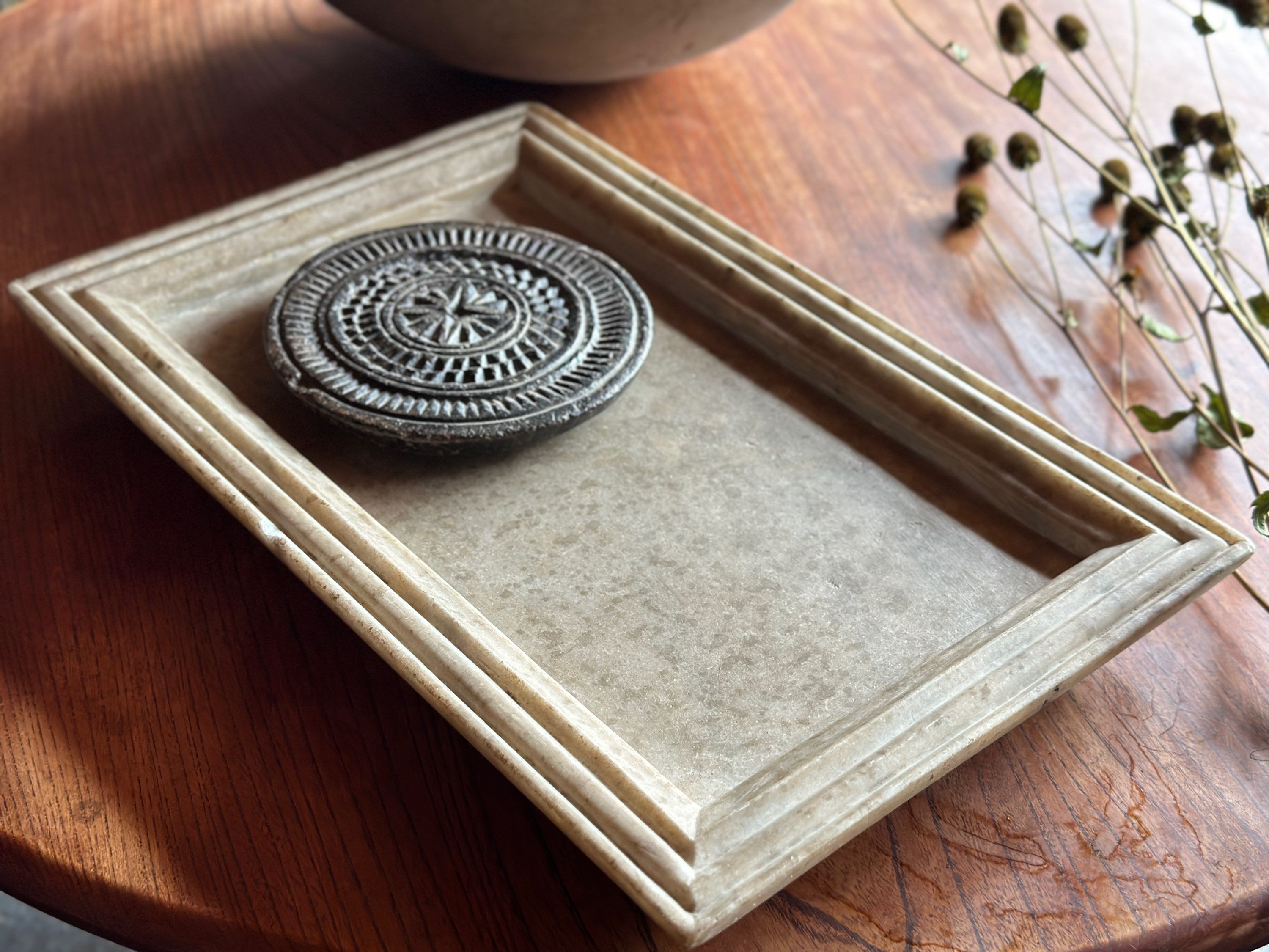 india vintage Marble tray