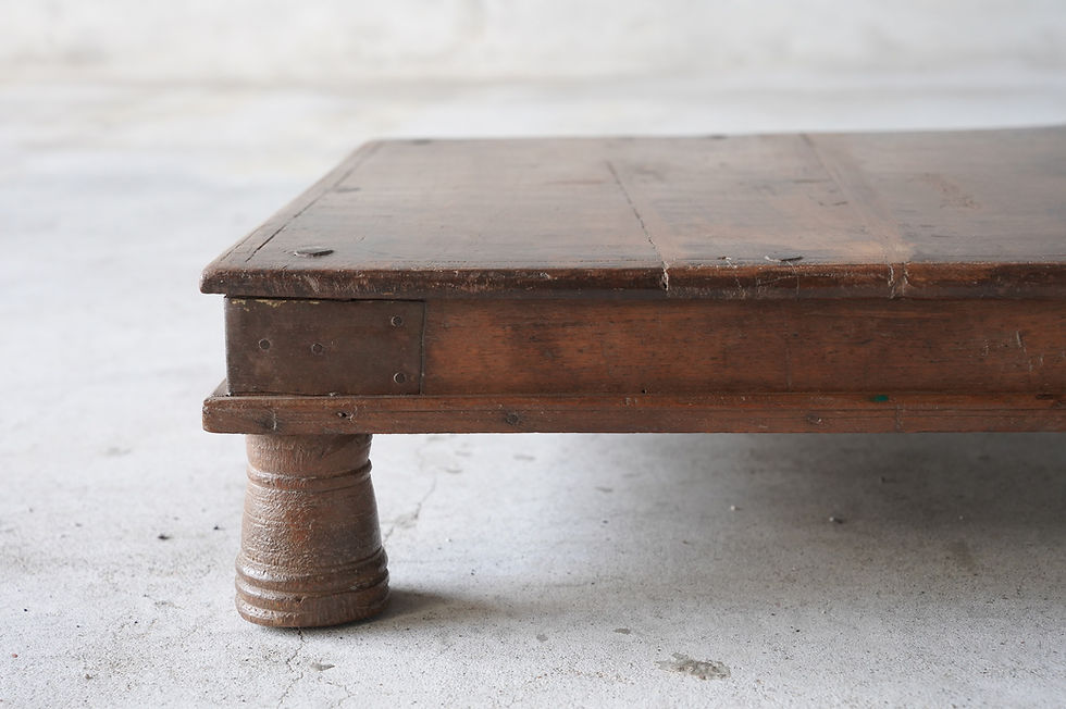 サムネイル： India tribal low  tea table ①