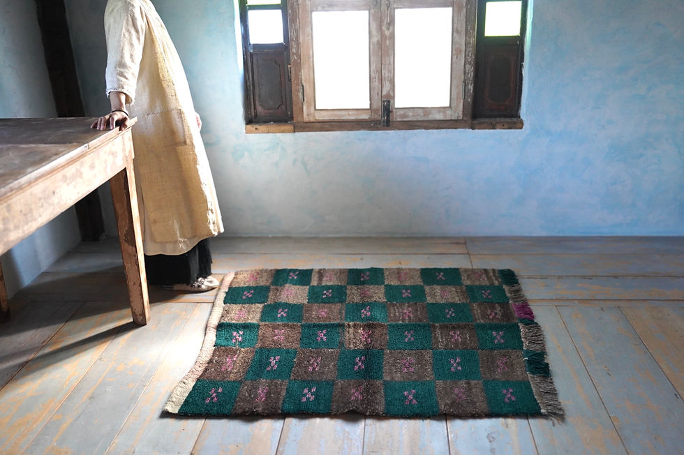 サムネイル： Turkish Nomad Vintage Kurdish Herki Tribewool kilim ③