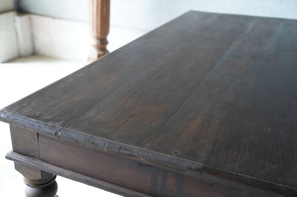 サムネイル： Vietnam antique teak dining table