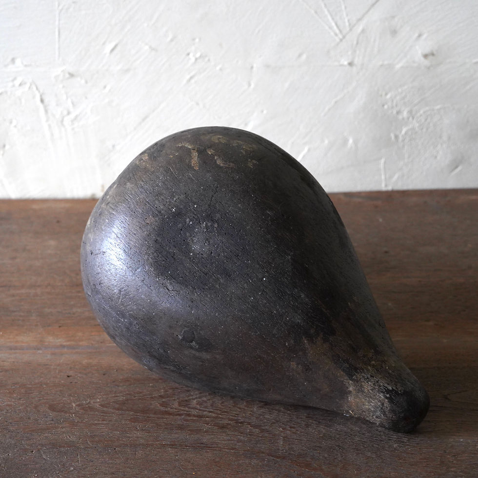 サムネイル： India antique wooden Waterfowl Object