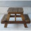サムネイル： Vintage India table and bench furniture