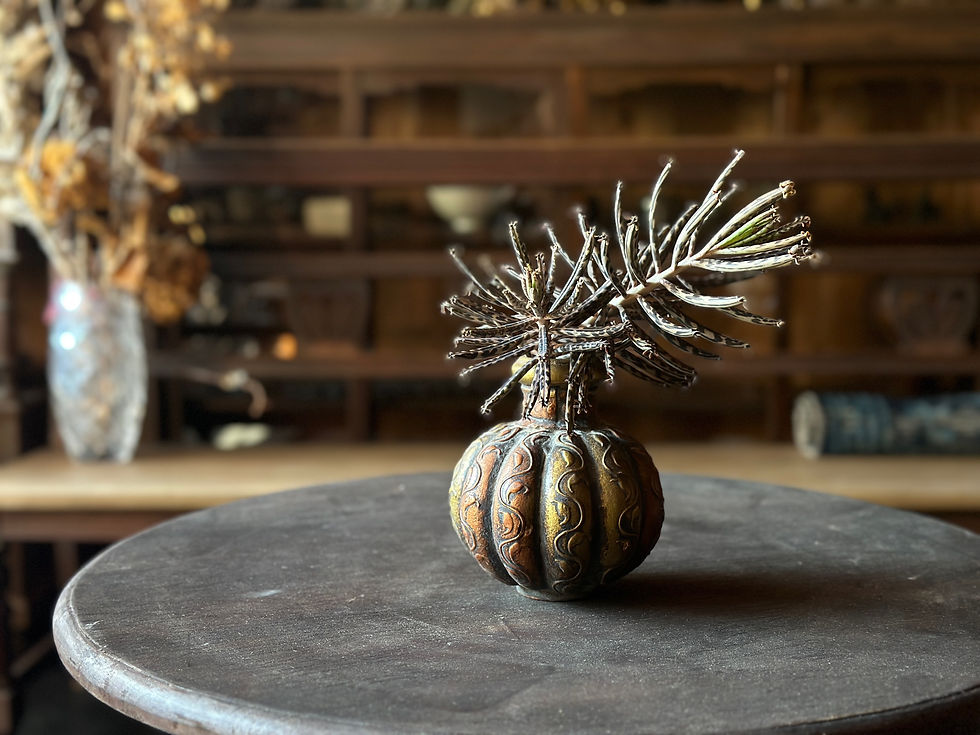 サムネイル： india antique brass pot