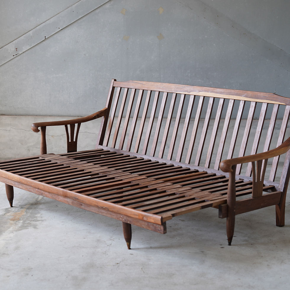 サムネイル： ベトナム ヴィンテージ アカシア 2way ベンチベッド