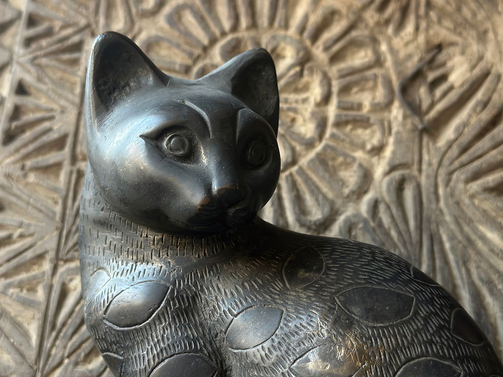 サムネイル： India old brass cat