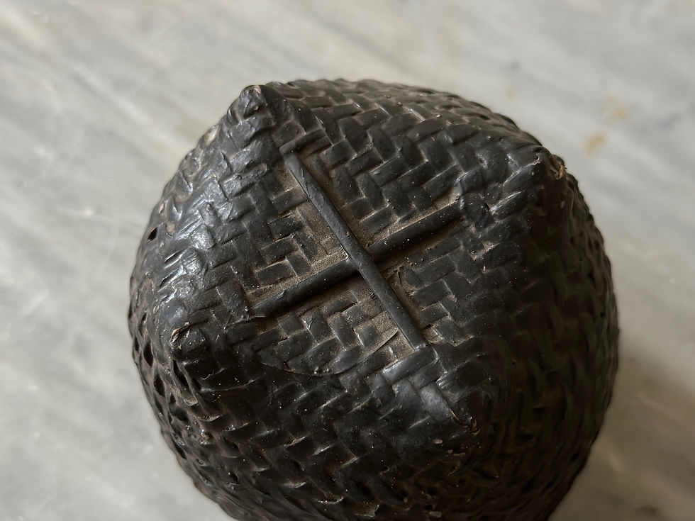 サムネイル： Thailand antique tribal bamboopot