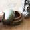 サムネイル： Vintage Indian wooden trinket box with lid