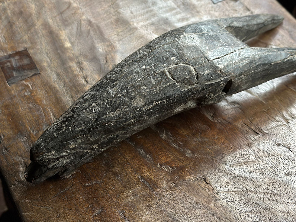 サムネイル： India old wooden animal mask