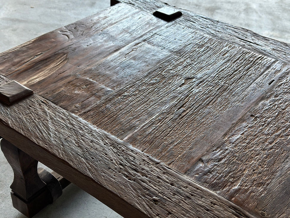 サムネイル： Indonesia antique wooden bed bench
