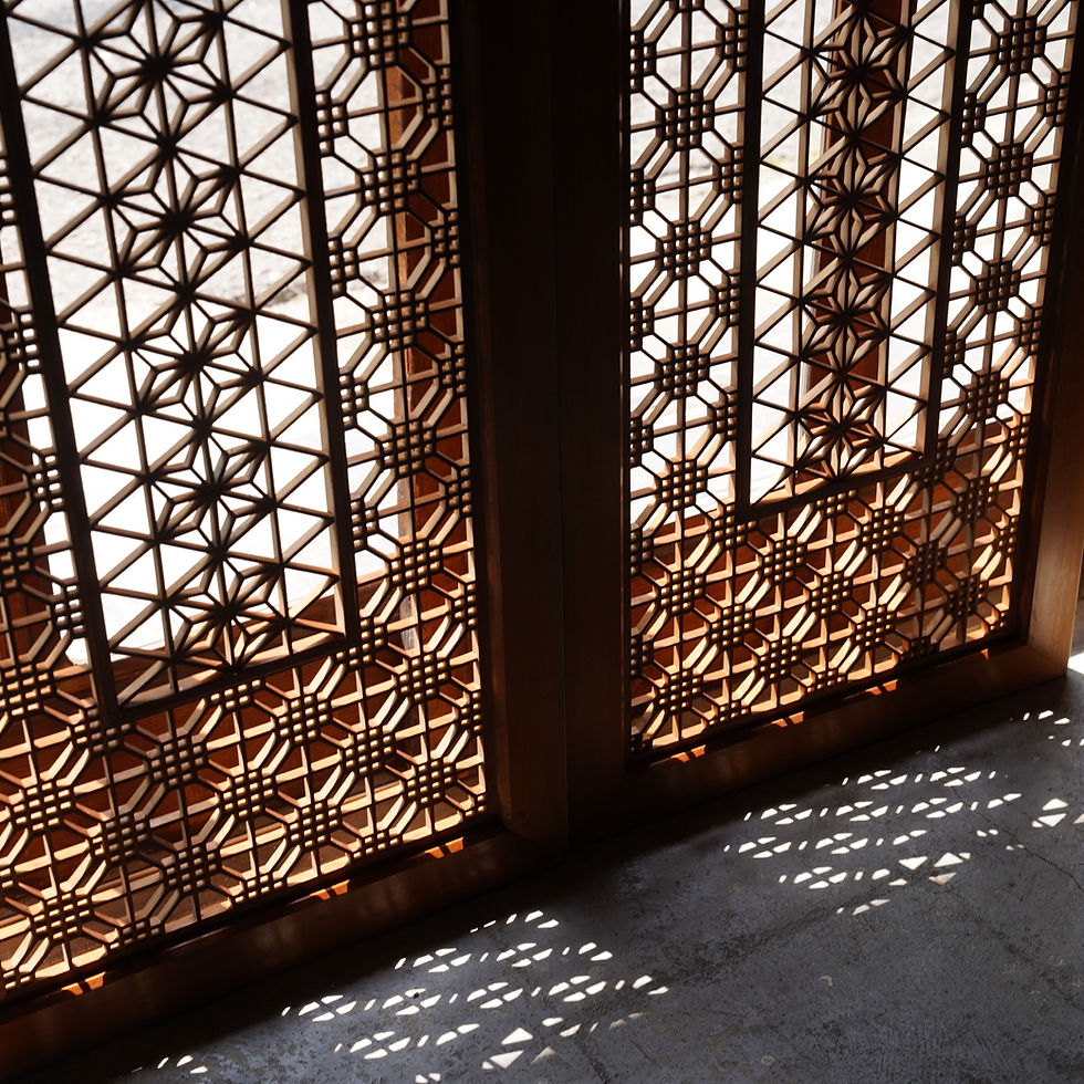 サムネイル： 日本 古民家回収 組子欄間ペア①