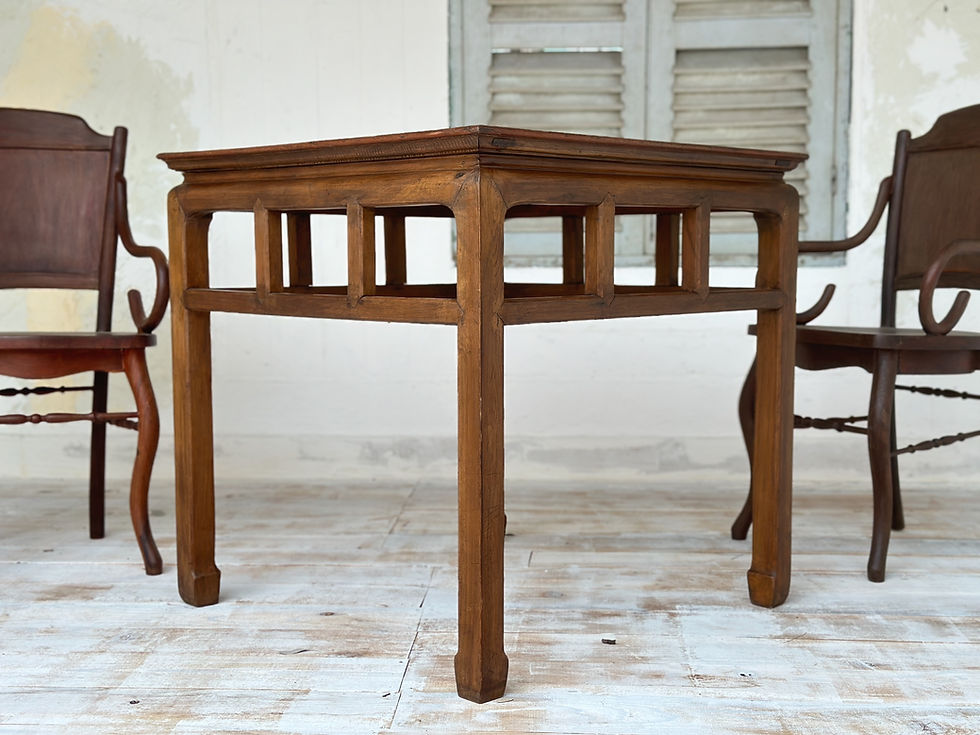 サムネイル： vietnum vintage old teak table