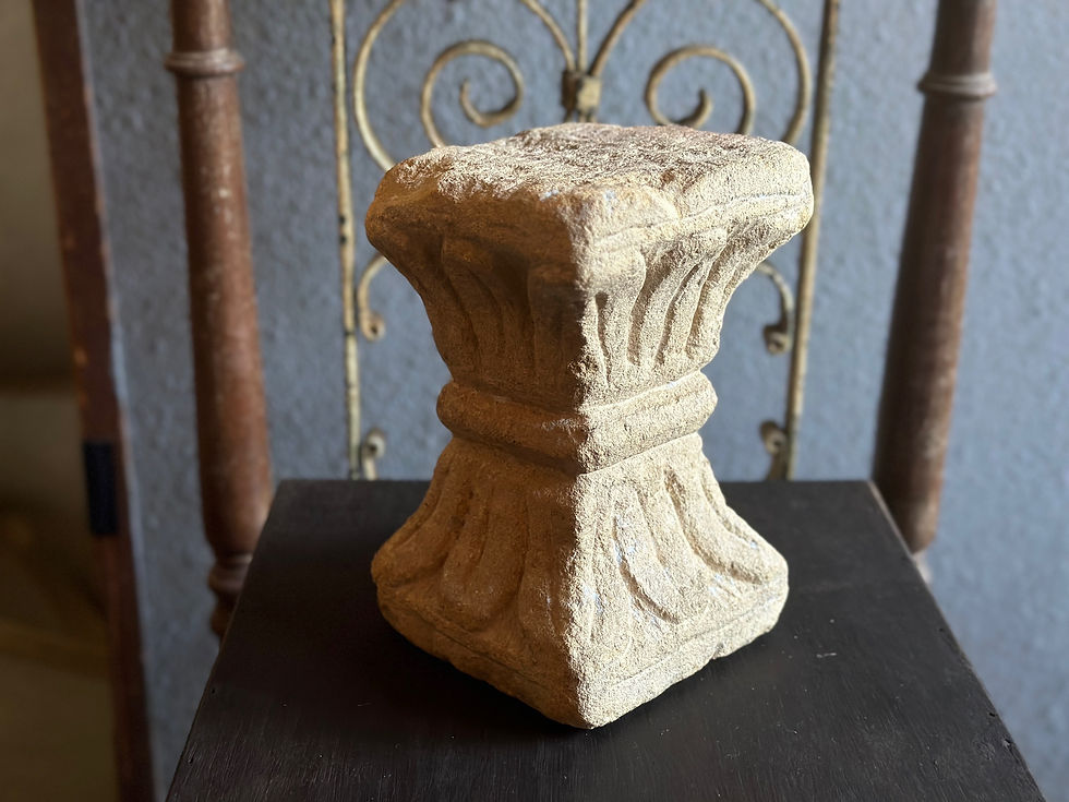 サムネイル： india antique sandstone pedestal