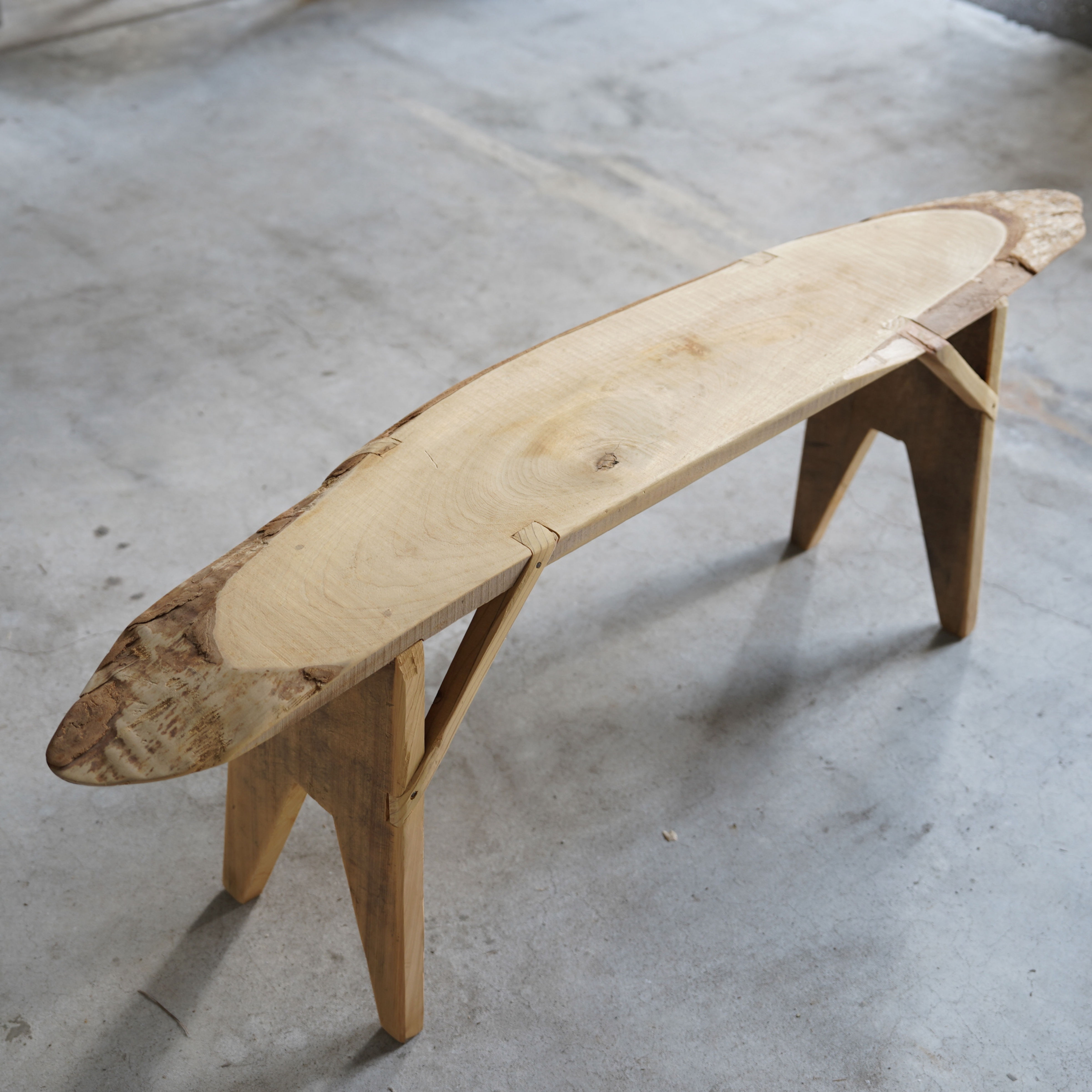 日本 古材 ハンドメイドベンチ