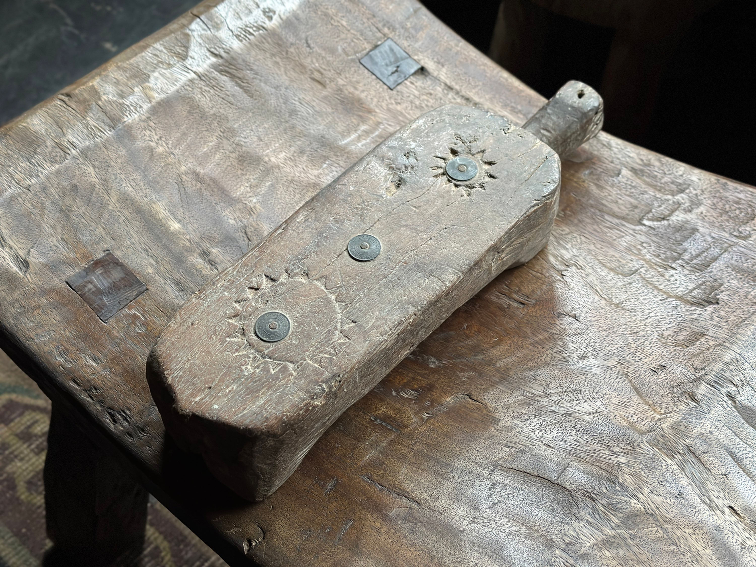 India antique Turtle wooden stand