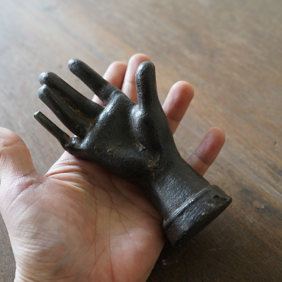 サムネイル： India antique Bronze Hand