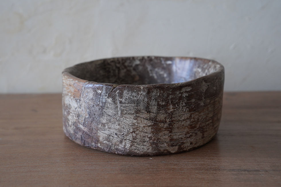 India antique tribal woodenbowl ③