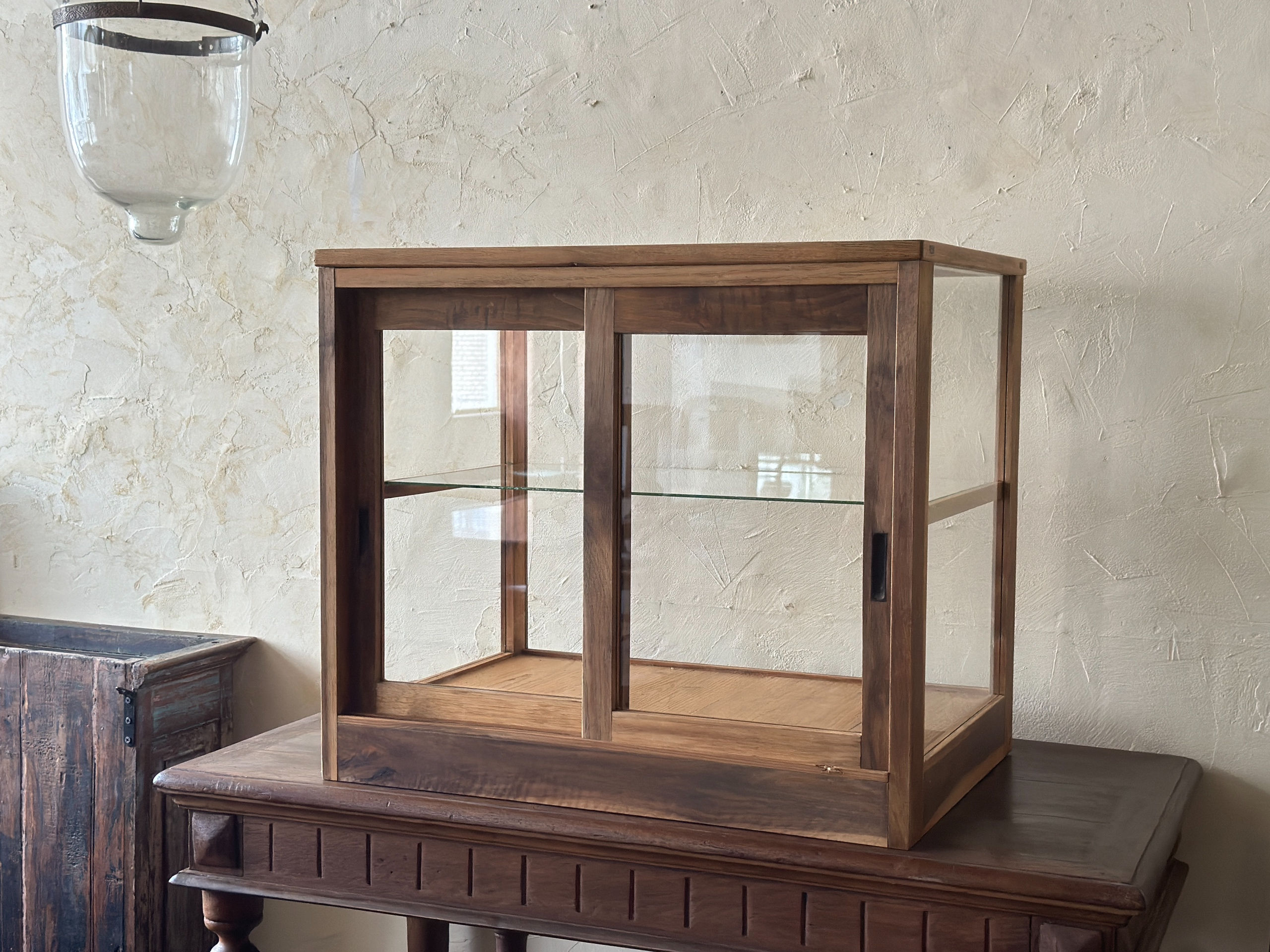 japan antique wooden showcase