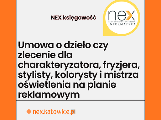 Umowa o dzieło czy zlecenie dla charakteryzatora, fryzjera, stylisty, kolorysty i mistrza oświetlenia na planie reklamowym