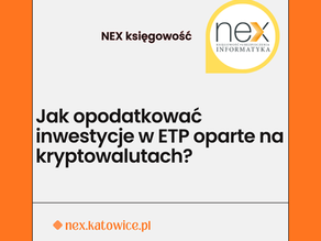 Jak opodatkować inwestycje w ETP oparte na kryptowalutach?