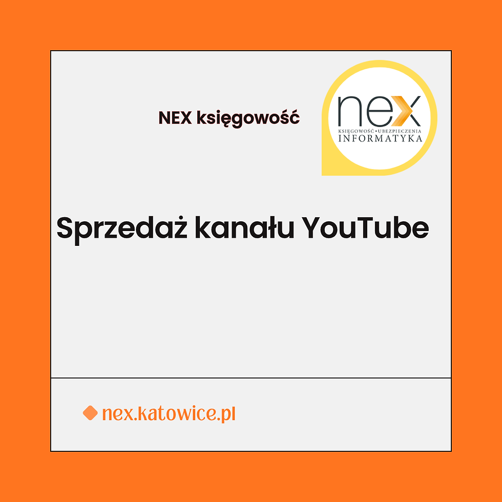 Sprzedaż kanału YouTube